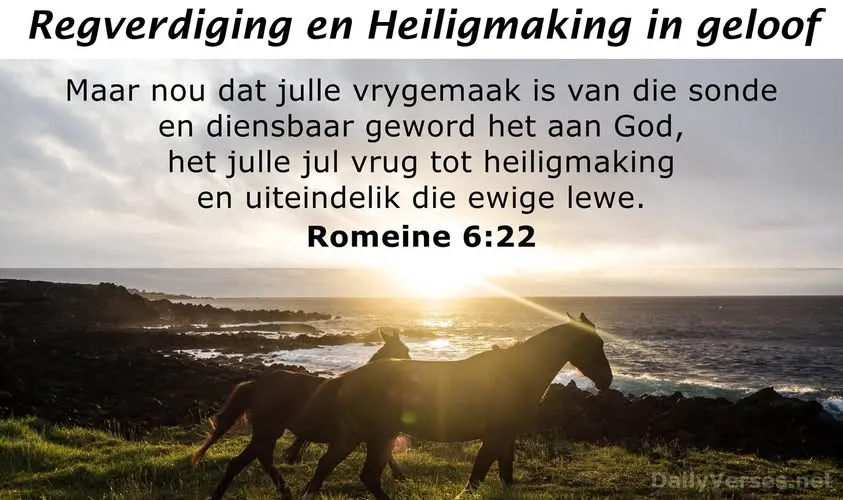 Regverdig en Heiligmaking